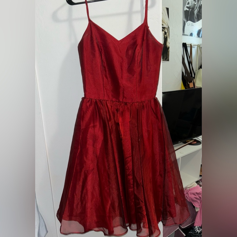 Blue Bird Burgundy Formal Dress